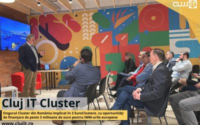 Cluj IT – singurul Cluster din România implicat în 3 EuroClustere, cu oportunități de peste 3 milioane de euro pentru IMM-urile europene